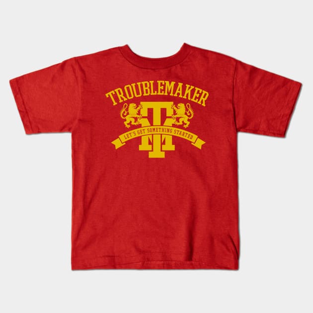 Troublemaker Kids T-Shirt by MindsparkCreative